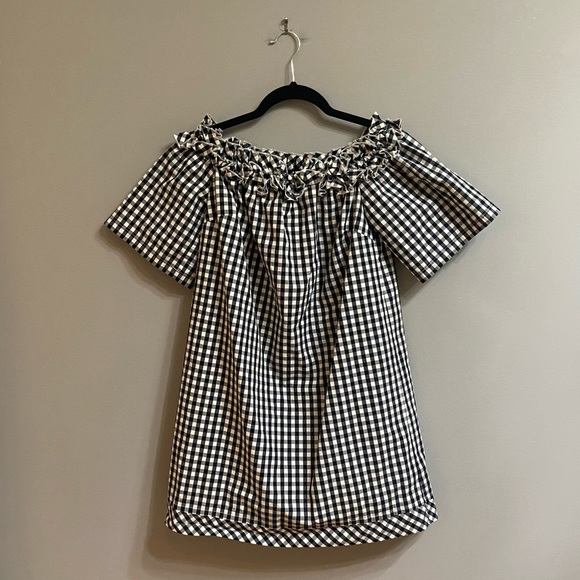 Vineyard Vines Dresses & Skirts - Vineyard Vines Gingham Off The Shoulder Dress, Size Medium